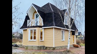 Дом из бруса по цене 2 к. квартиры/Купить дом в Павловске СПб/Купить готовый дом СПб/СНТ Звездочка