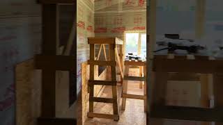 Каркасный дом с баней в Ленинградской области. #строительство #каркасник #дача #дома #стройка