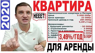 Не Покупайте Квартиры Для Аренды! Подробный Расчёт РАСХОДОВ. Недвижимость в Кризис 2020 18+